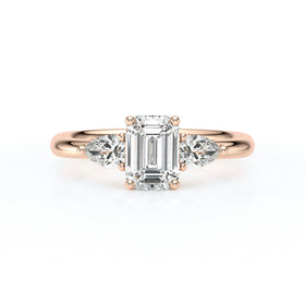 Bague trilogie diamant Coucher de Soleil - 16