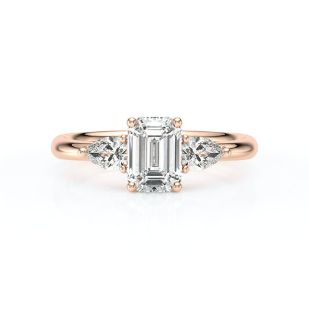 Bague trilogie diamant Coucher de Soleil - 16