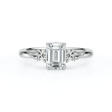 Bague trilogie diamant Coucher de Soleil - 16