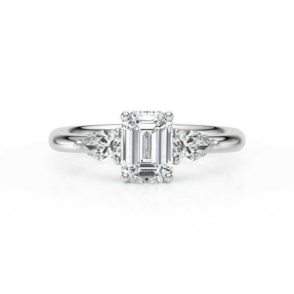 Bague trilogie diamant Coucher de Soleil - 16