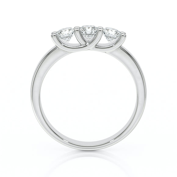 Bague trilogie diamant Coucher de Soleil - 2