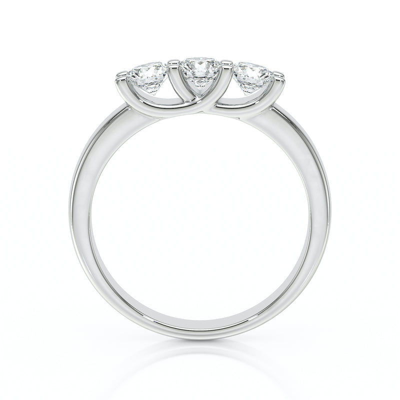 Bague trilogie diamant noir Coucher de Soleil - 2