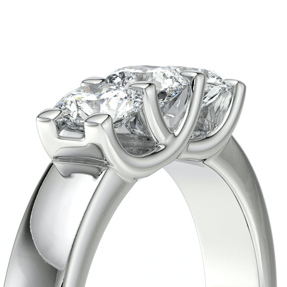 Bague trilogie diamant Coucher de Soleil - 2