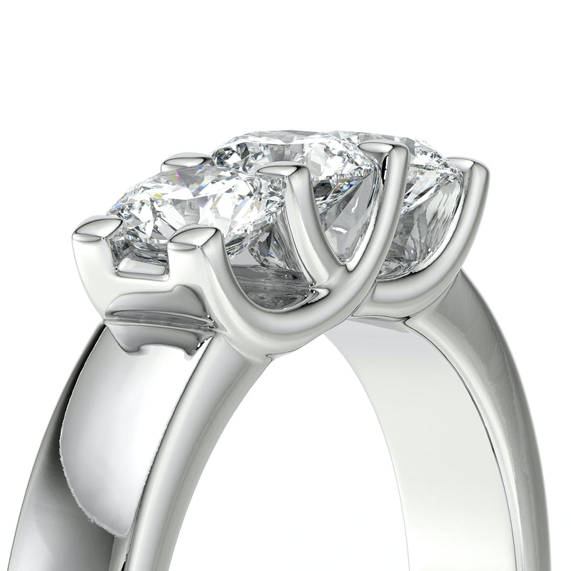 Bague trilogie diamant noir Coucher de Soleil - 2