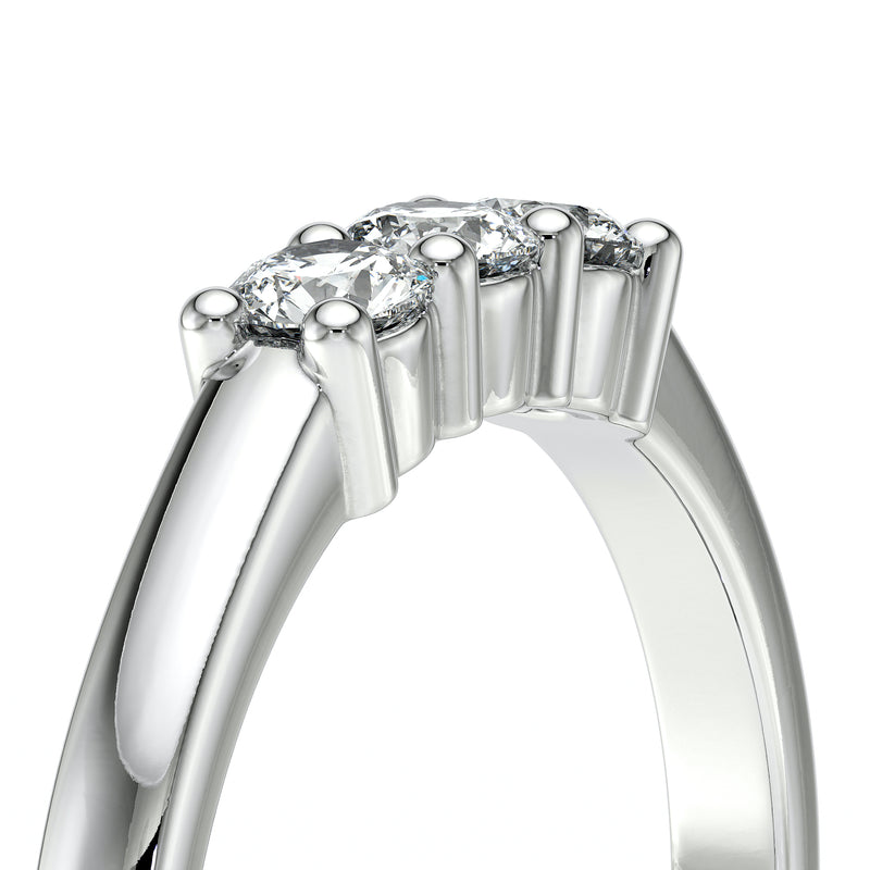 Bague trilogie diamant noir Coucher de Soleil - 3