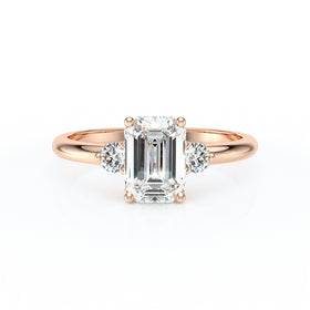 Bague trilogie diamant Coucher de Soleil - 10