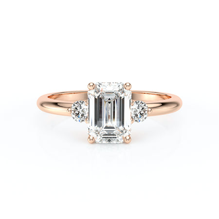 Bague trilogie diamant Coucher de Soleil - 7