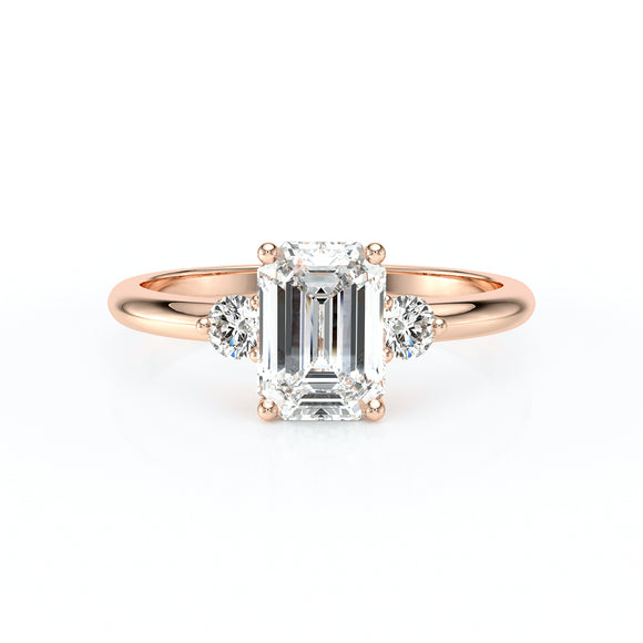 Bague trilogie diamant Coucher de Soleil - 7