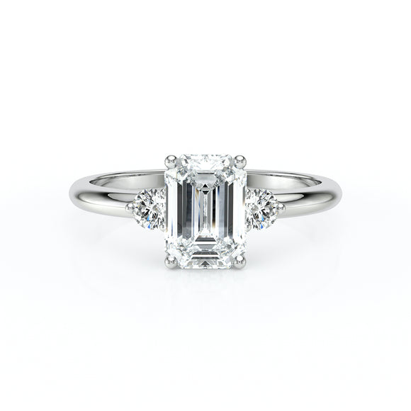 Bague trilogie diamant Coucher de Soleil - 7