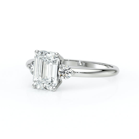 Bague trilogie diamant Coucher de Soleil - 7