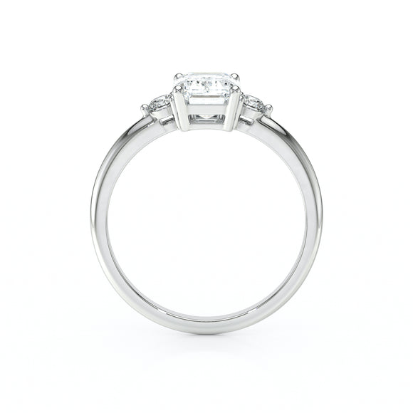 Bague trilogie diamant Coucher de Soleil - 7