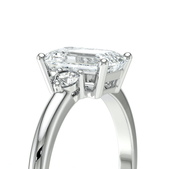 Bague trilogie diamant Coucher de Soleil - 7