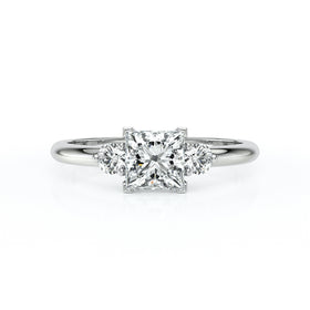 Bague trilogie diamant Coucher de Soleil - 8