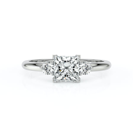 Bague trilogie diamant Coucher de Soleil - 8