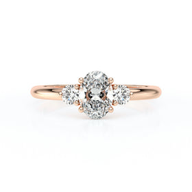 Bague trilogie diamant Coucher de Soleil - 9