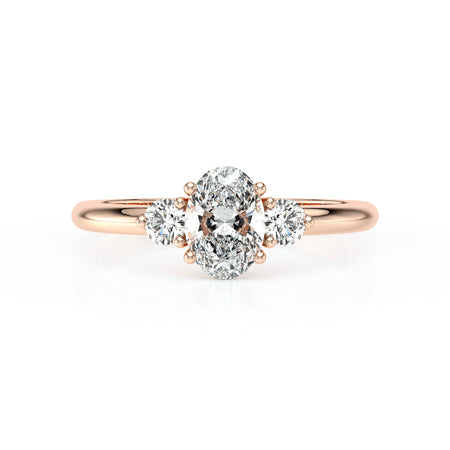 Bague trilogie diamant Coucher de Soleil - 9