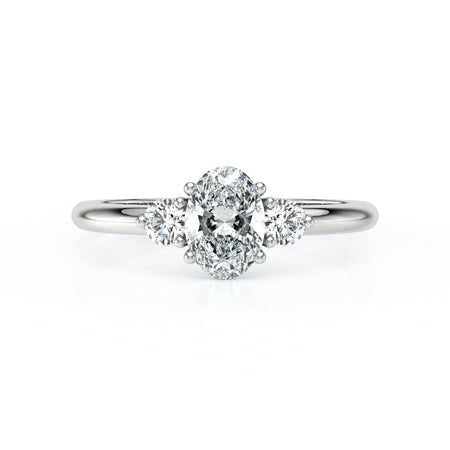 Bague trilogie diamant Coucher de Soleil - 9