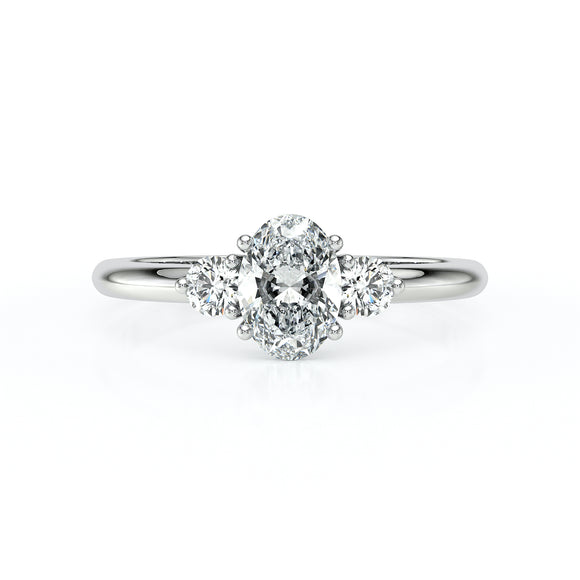 Bague trilogie diamant Coucher de Soleil - 9