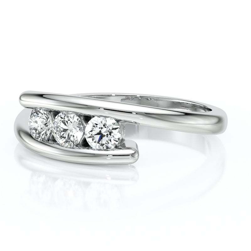 Bague trilogie saphir Main dans la Main - 5