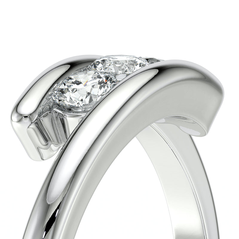 Bague trilogie saphir Main dans la Main - 5