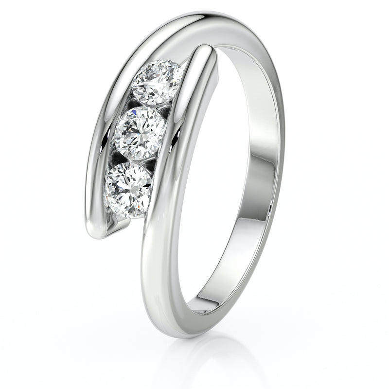 Bague trilogie saphir Main dans la Main - 5