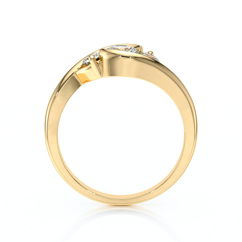 Bague trilogie saphir et diamant Premier Pas - 1