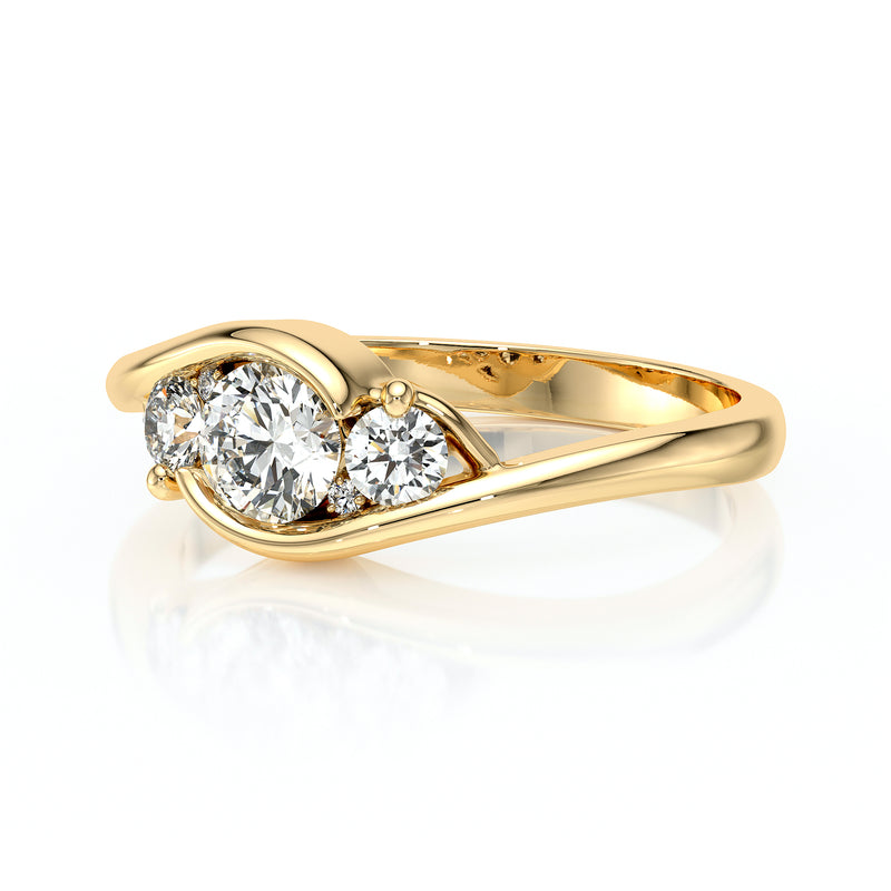 Bague trilogie saphir et diamant Premier Pas - 1