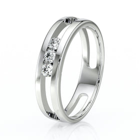 Bague trilogie diamant Premier Pas - 2