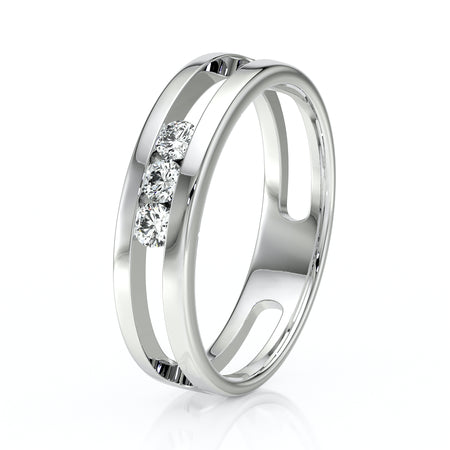 Bague trilogie diamant Premier Pas - 2