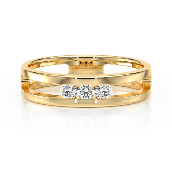 Bague trilogie diamant Premier Pas - 2