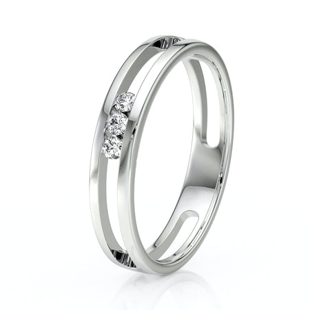 Bague trilogie diamant Premier Pas - 3