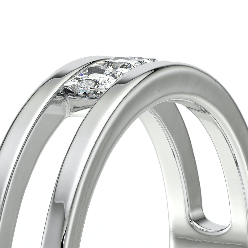 Bague trilogie diamant Premier Pas - 4