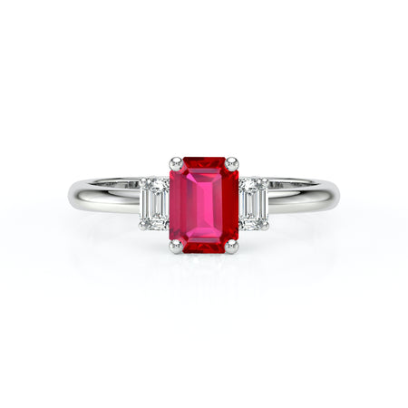 Bague trilogie rubis et diamant Premier Pas - 5