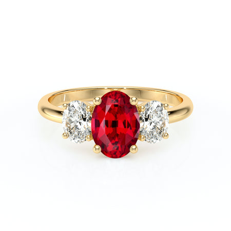 Bague trilogie rubis et diamant Premier Pas - 6