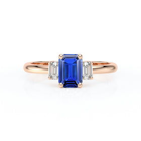 Bague trilogie saphir et diamant Premier Pas - 5