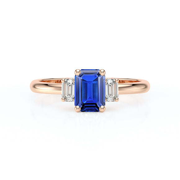 Bague trilogie saphir et diamant Premier Pas - 5