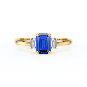 Bague trilogie saphir et diamant Premier Pas - 5