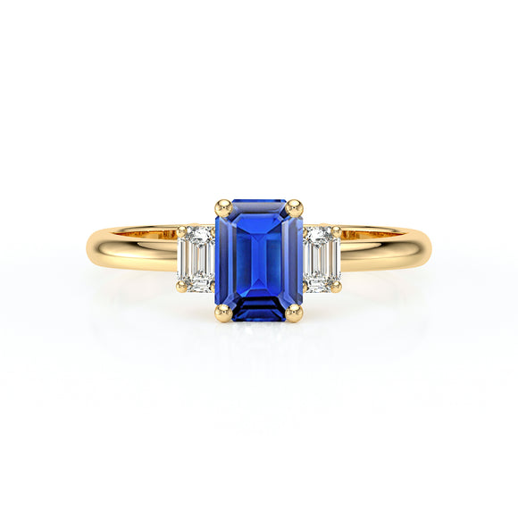 Bague trilogie saphir et diamant Premier Pas - 5