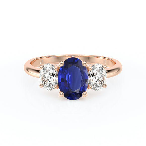 Bague trilogie saphir et diamant Premier Pas - 6
