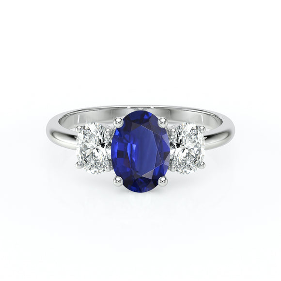 Bague trilogie saphir et diamant Premier Pas - 6