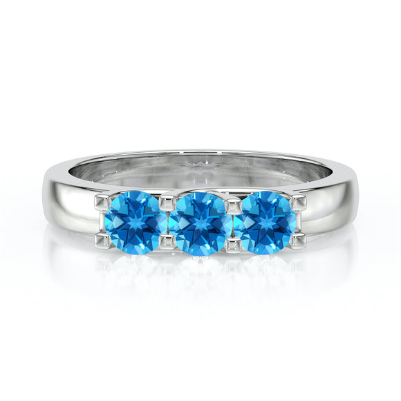 Bague trilogie topaze Coucher de Soleil - 2