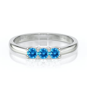 Bague trilogie topaze Coucher de Soleil - 3