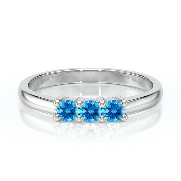 Bague trilogie topaze Coucher de Soleil - 3