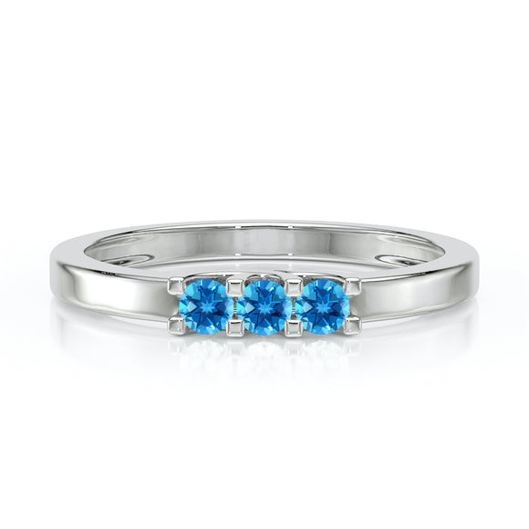 Bague trilogie topaze Coucher de Soleil - 4