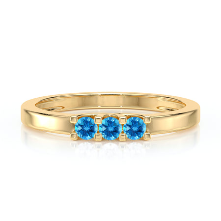 Bague trilogie topaze Coucher de Soleil - 4