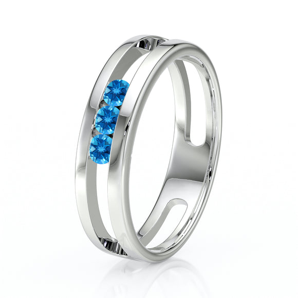 Bague trilogie topaze Premier Pas - 2