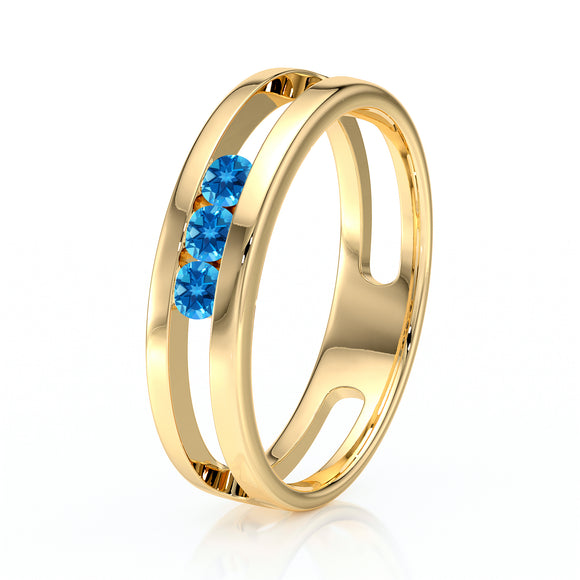 Bague trilogie topaze Premier Pas - 2