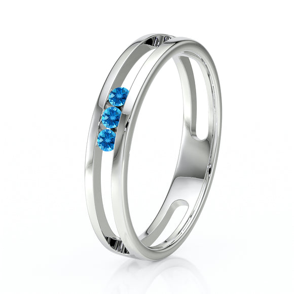 Bague trilogie topaze Premier Pas - 3