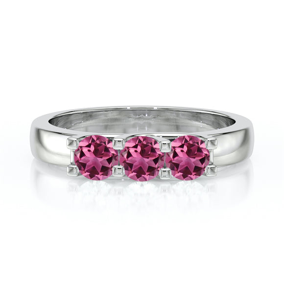 Bague trilogie tourmaline Coucher de Soleil - 2