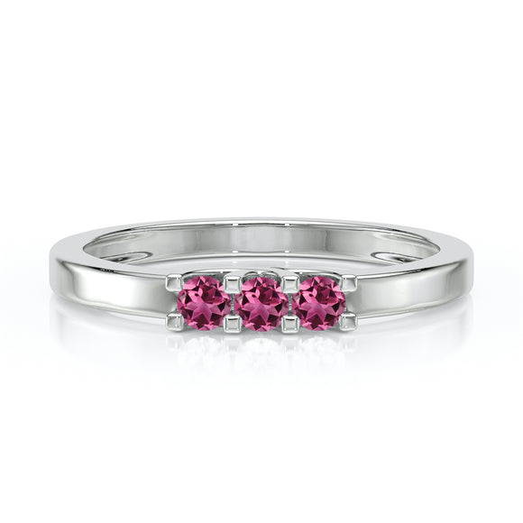 Bague trilogie tourmaline Coucher de Soleil - 4